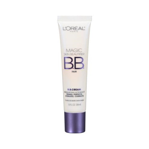 L'Oreal Paris Magic Skin Beautifier BB Cream for Face with Vitamin C & E, Fair, 1 fl. oz.