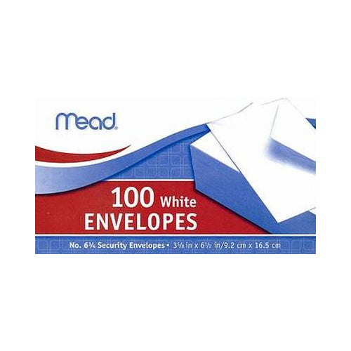 Mead #6 Envelopes, 3 5/8" x 6 1/2" 100 ct