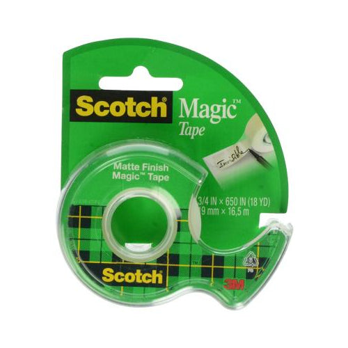 3M  Scotch Magic Tape Transparent 3/4" x 18 yds