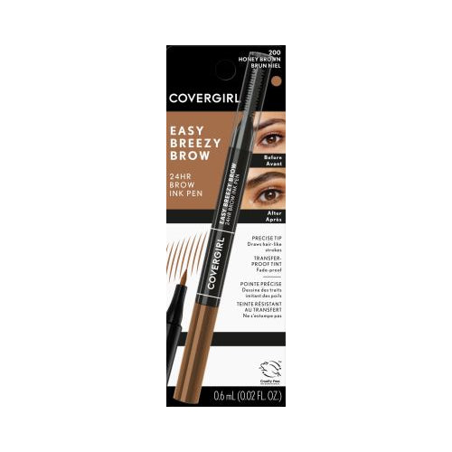 COVERGIRL Easy Breezy Brow All-Day Brow Ink Pen, Honey Brown