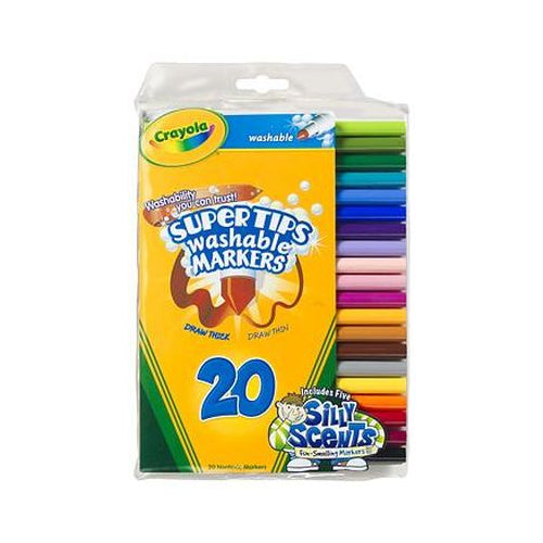 Crayola Super Tips Washable Markers 20 Ct