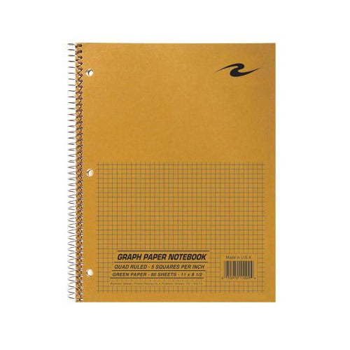 Roaring Spring Graph 1-Subject 11" x 8.5" Notebook, 80 Sheets