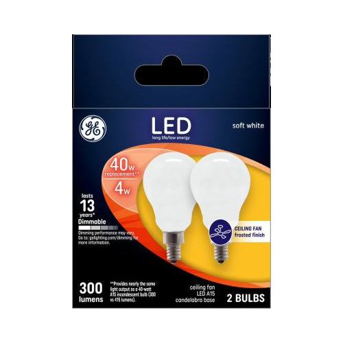 GE LED 4W-40W A15 SM BS WHT