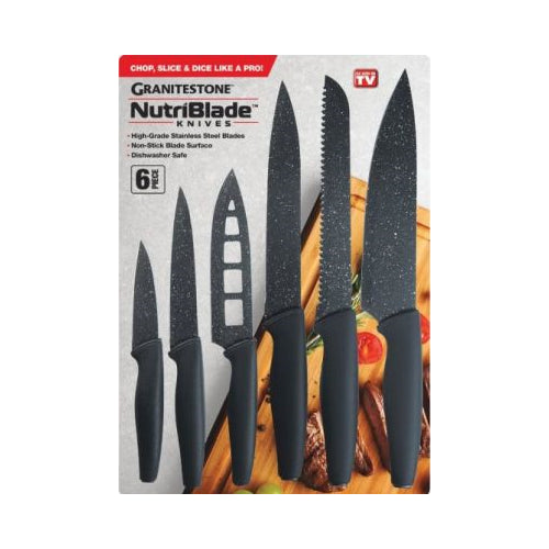 GraniteStone NutriBlade 6-Pc. Knife Set, 6.0 CT