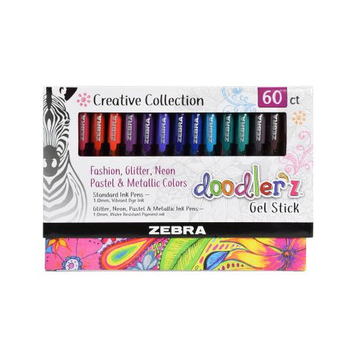 DOODLERZ 60PK ASSt GEL PENS