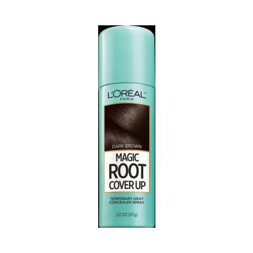 L'Oreal Paris Magic Root Cover Up Gray Concealer Spray, Dark Brown, 2 oz.