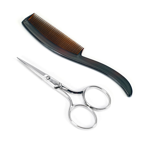 Denco Mustache Scissors & Comb