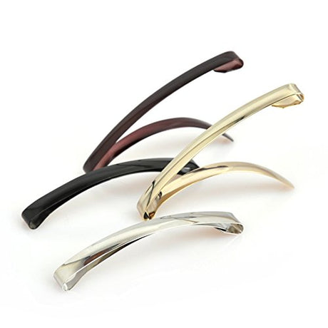 Goody Classics Metal Domed Barrettes - Assorted Colors, 4 count