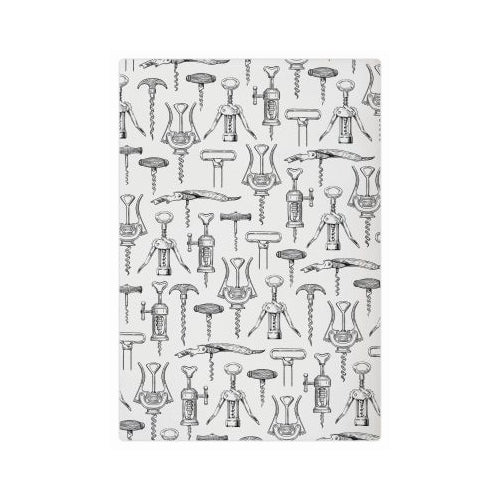 MUkitchen Designer Print 100% Cotton Towel - Corkscrews, 20"x30"