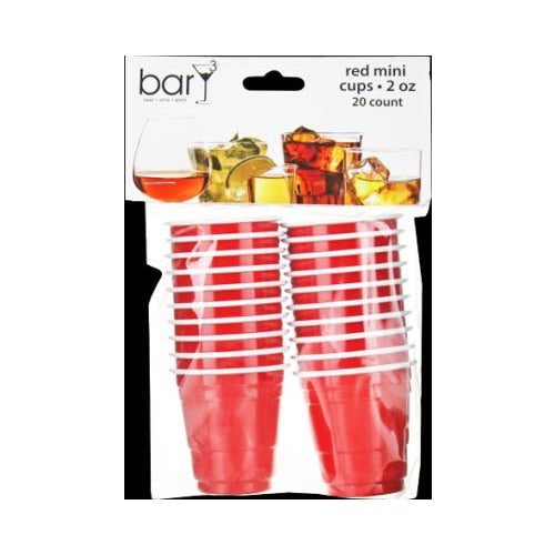 BARY3 RED MINI CUPS - 20PK