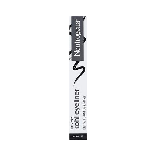 Neutrogena Smokey Kohl Water-Resistant Eyeliner, Jet Black, 0.014 oz