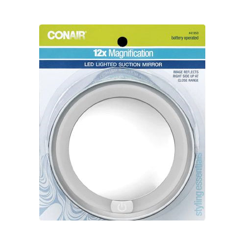 Conair 12X LED Dome Lighted Compact Mirror, 1.0 CT