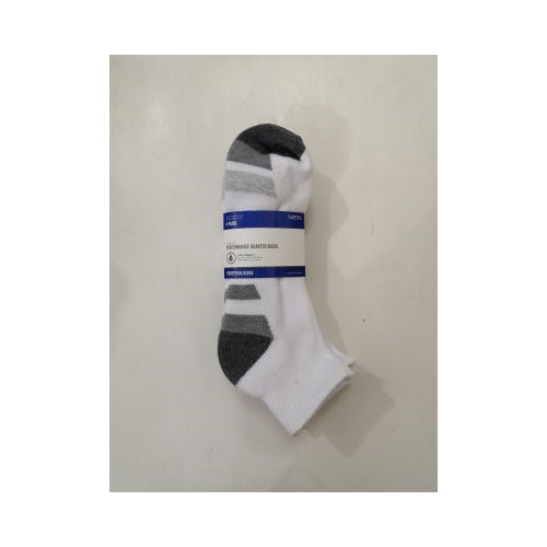 FR MEN QTR SOCK CUSH WHT 4PK