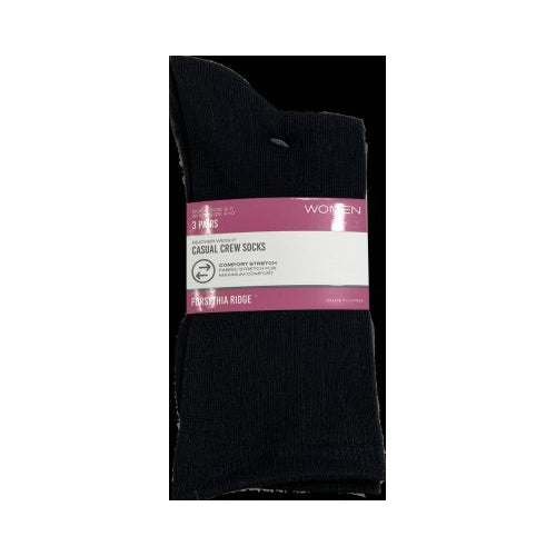 FR WMN CREW SOCK MULTI 3PK