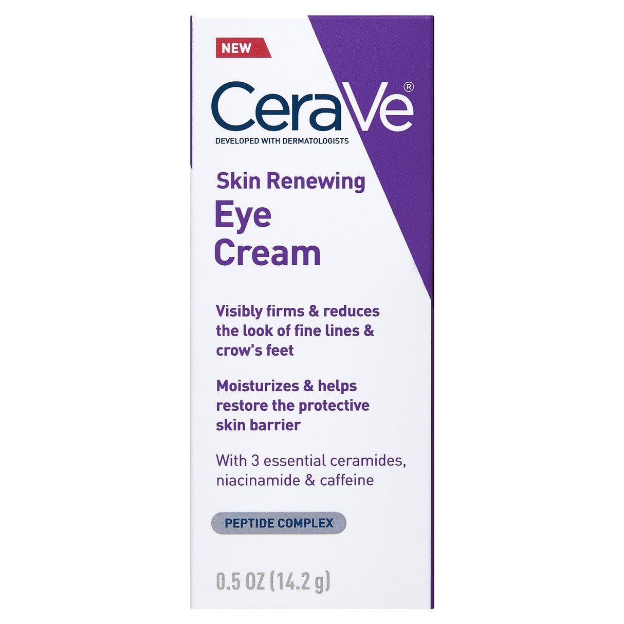 CeraVe Skin Renewing Eye Cream for Wrinkles with Caffeine 0.5OZ