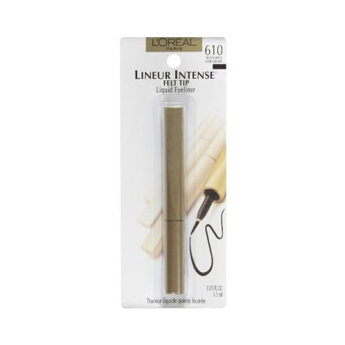 L'Oreal Paris Lineur Intense Felt Tip Liquid Eyeliner, Fragrance Free, Black Mica, 0.05 fl. oz.