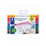 DBL-ENDED DRY ERASE PENS, 10PC