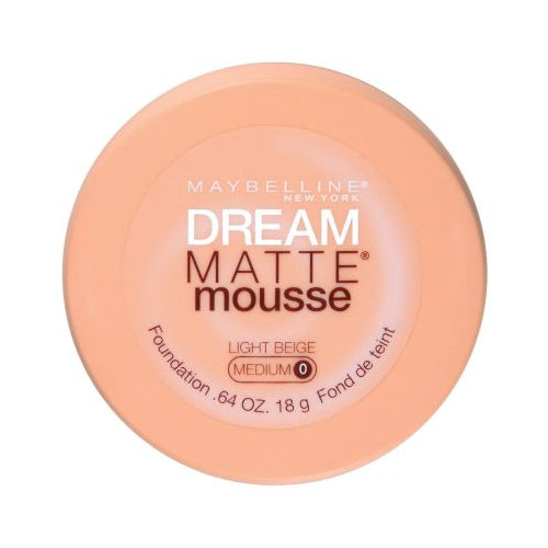 Maybelline Dream Matte Mousse Foundation, Light Beige, 0.64 oz.