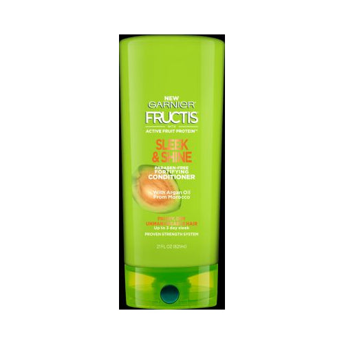 Garnier Fructis Sleek & Shine Conditioner, Frizzy, Dry, Unmanageable Hair, 21 fl. oz.