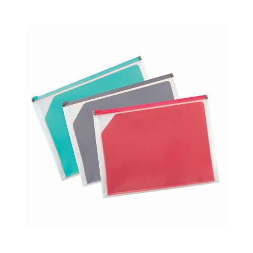 Pendaflex Poly Zip Envelope with Divider Letter Size Master