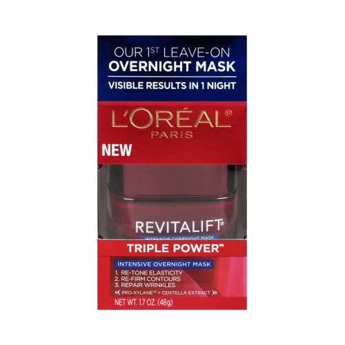 L'Oreal Paris Revitalift Triple Power Intensive Anti-Aging Night Face Mask, , 1.7 oz.