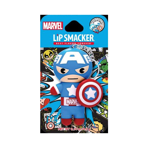 Lip Smacker Marvel Super Hero Lip Balm - Captain America Red, White, & Blue-Berry