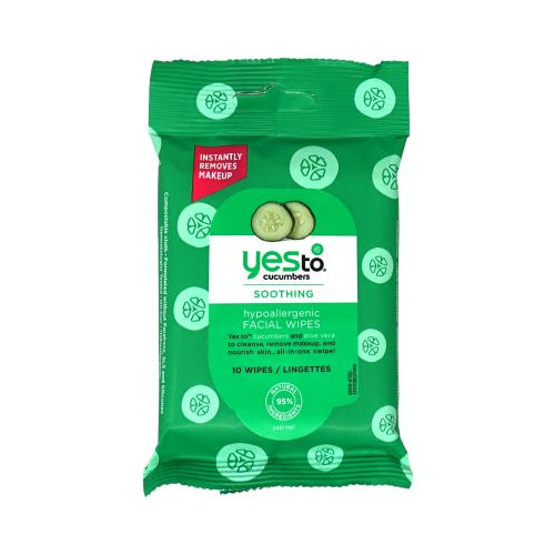 Yesto Cucumber Soothing Facial Towelettes 8Ct