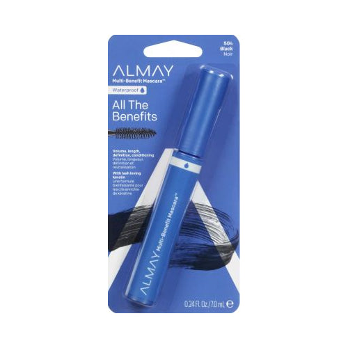 Almay Multi-Benefit Waterproof Mascara, 504 Black