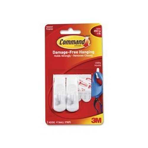 COMMAND ADHESIVE HOOKS (2) SM