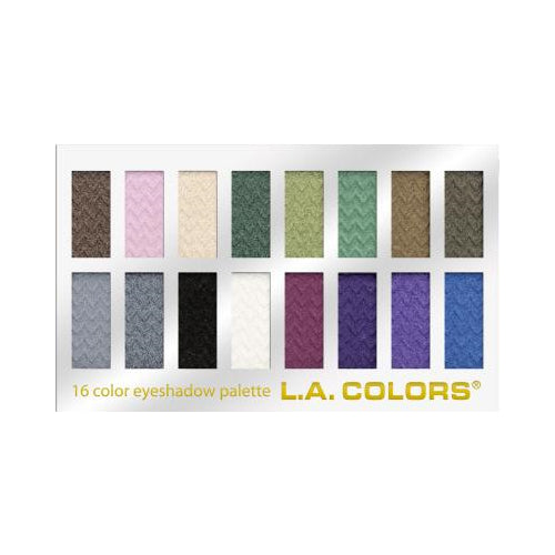 L.A. Colors 16 Color Eyeshadow Palette - Smokin'