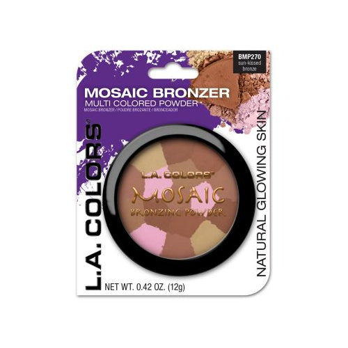 L.A. Colors Mosaic Bronzer/Blush Compact - Golden Bronze