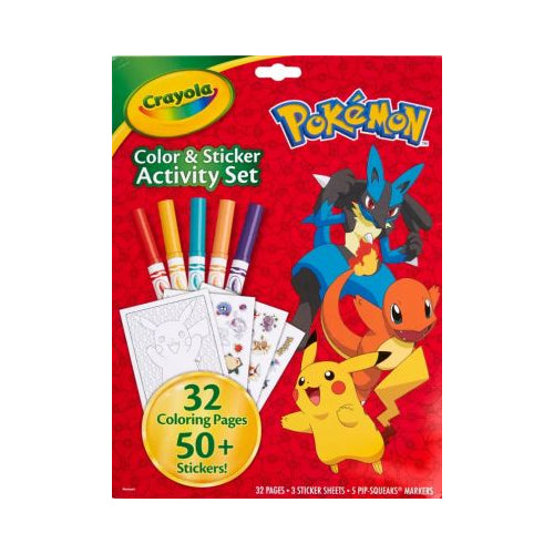 CLR/STKR ACT SET PKMN 18PK