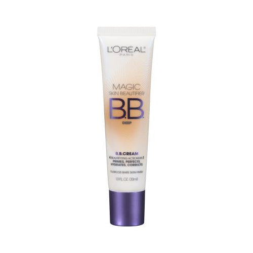 L'Oreal Paris Magic Skin Beautifier BB Cream for Face with Vitamin C & E, Deep, 1 fl. oz.