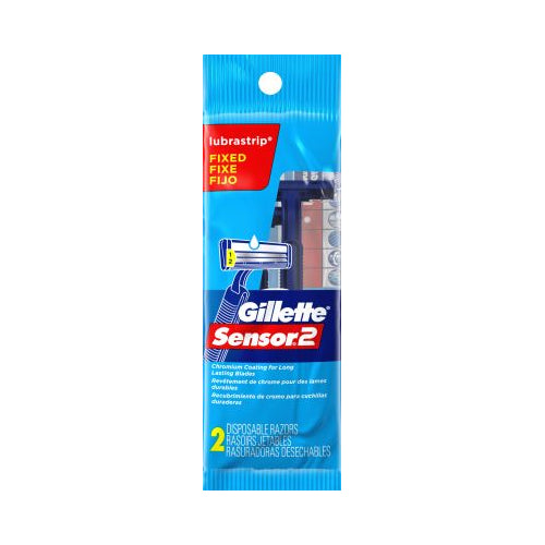 GILLETTE RAZOR DISPOSABLE 2CT