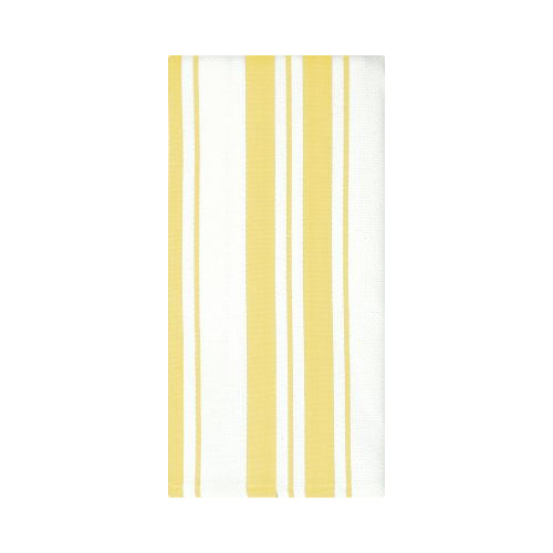 MUkitchen 100% Classic Stripe Towel - Daffodil, 20"x30"