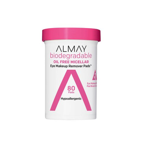 Almay Biodegradable Oil Free Micellar Eye Makeup Remover Pads - 80 Pads