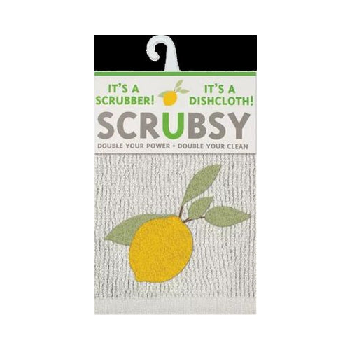 SCRUBSY DISH CLOTH- LEMON TREE