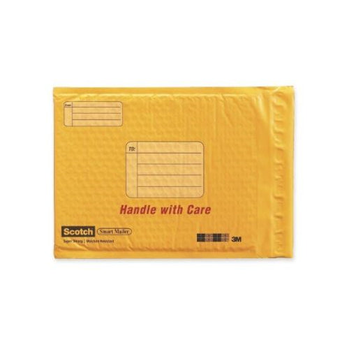 Scotch Plastic Bubble Mailer  8.5 in x 11 in  Yellow  1 CT