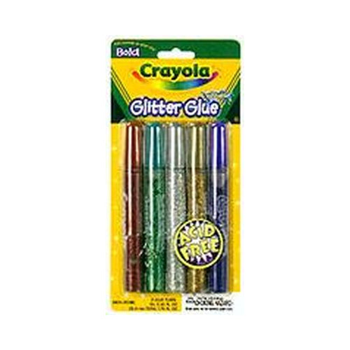 Crayola Washable Glitter Glue, 5 ct