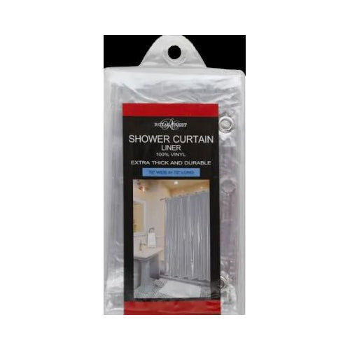 SHOWER CURTAIN LINER DPC CLEAR