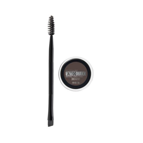 Maybelline Tattoo Studio Brow Pomade, Deep Brown, 0.106 oz