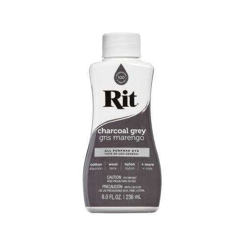 Rit Dye Liquid Charcoal Grey 8oz