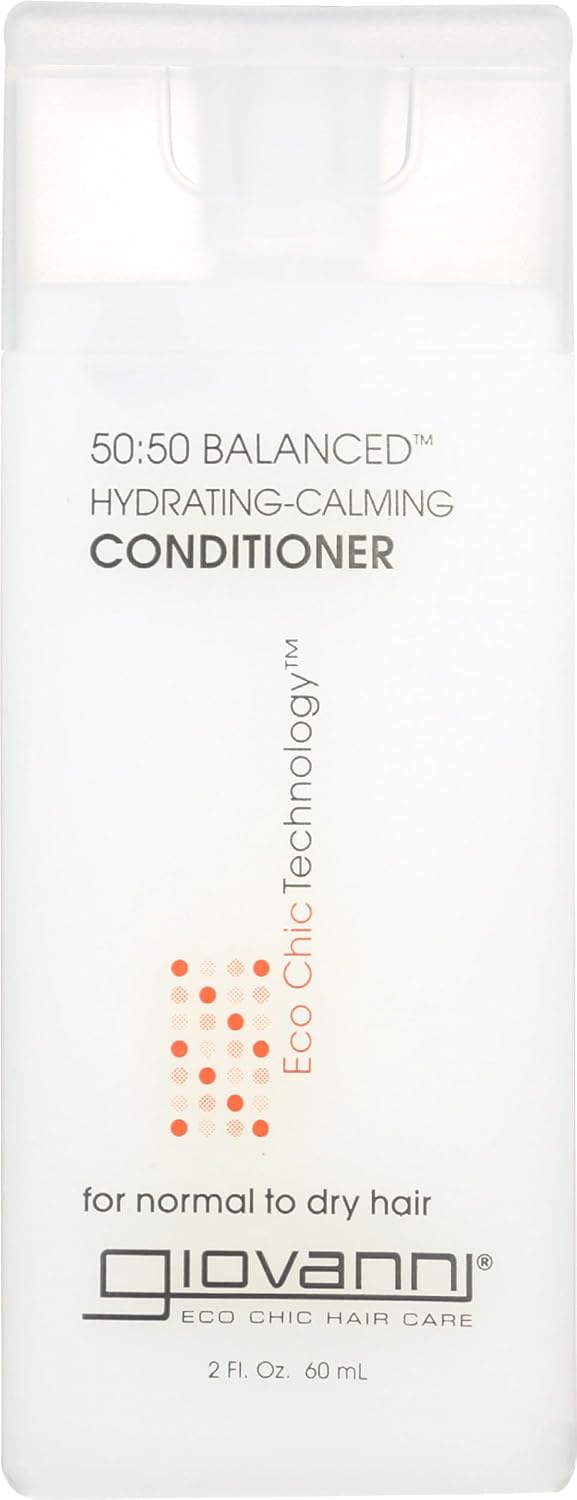Giovanni 50:50 Balanced Hydrating Calming Conditioner for Normal to Dry Hair, 2 oz
