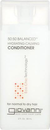 Giovanni 50:50 Balanced Hydrating Calming Conditioner for Normal to Dry Hair, 2 oz