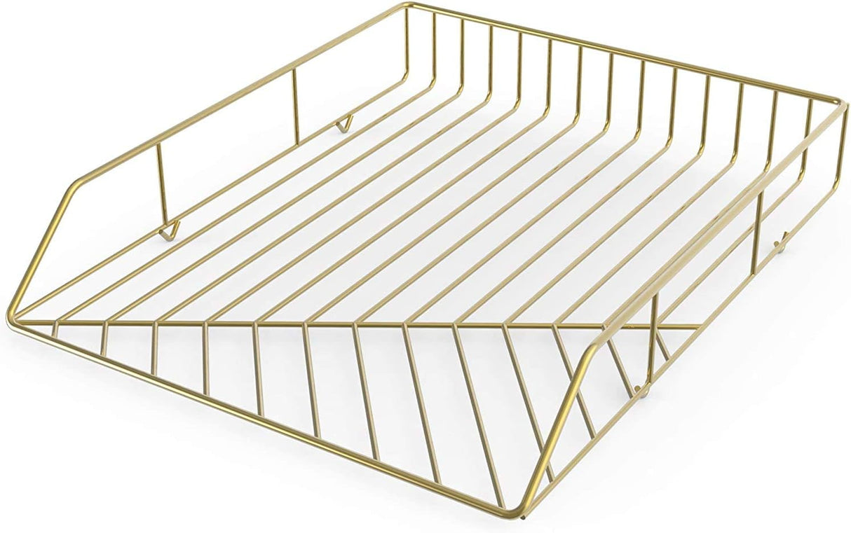U BRANDS Metal Desk Organization Kit - Gold, 3 count
