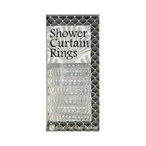 SHOWER CURTAIN HOOKS CLR 12CT