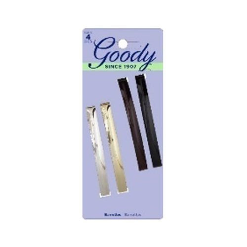 Goody Classics Metal Domed 3 3/4IN Barrettes, 4 CT