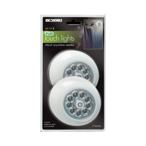 IdeaWork Utility LED Touch Lights in White (Set of 2)