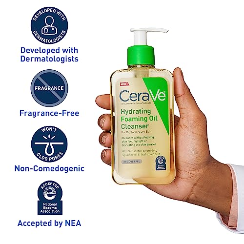 CeraVe Hydrating Foaming Cleansing Oil Face Wash - 8oz