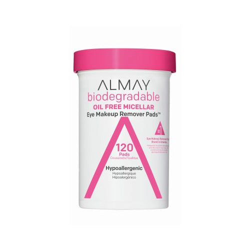 Almay Biodegradable Oil Free Micellar Eye Makeup Remover Pads - 120 Pads